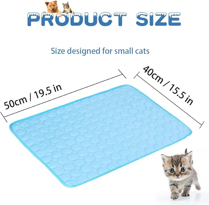 MICROCOSMOS Summer Cooling Mat & Sleeping Pad- Water Absorption Top 19" x 15")