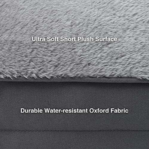 Orthopedic Dog Bed Waterproof Deluxe Plush Dog Beds with Removable Washable Cover Anti-Slip Bottom Pet Sleeping Mattress for Large 53 x 36 inch,