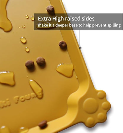 Hoki Found L Silicone Pet Food Mats Tray