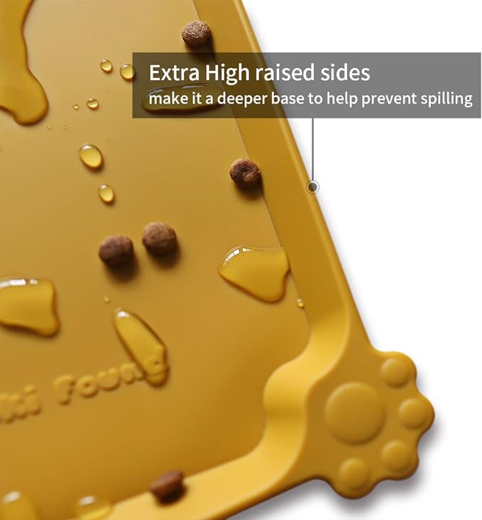 Hoki Found Silicone Pet Food Mats Tray