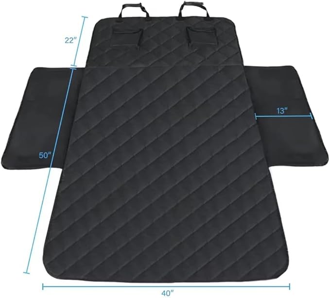 RBSC Home Dog Car Back Seat Cover 40 Inches Waterproof Cargo Liner for Dogs Heavy Duty and Nonslip Cargo Cover for Trucks