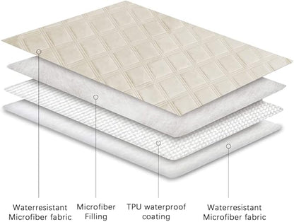 Ameritex Waterproof Dog Bed Cover Pet Blanket with Anti-Slip Back for Furniture Bed Couch Sofa