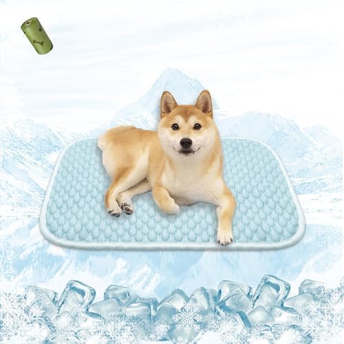 MICROCOSMOS Pet Cooling Mat & Sleeping Pad- Breathable Bubble Surface