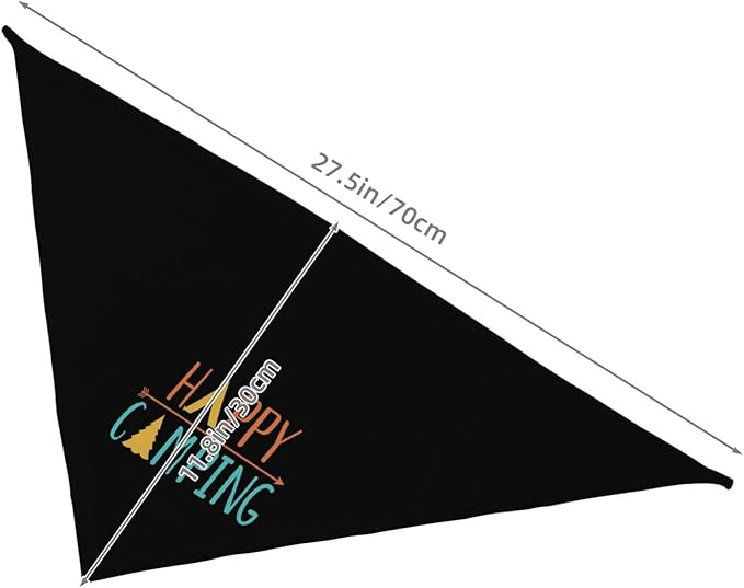 Happy Camper Summer Dog Bandana，Adorable puppy accessory for The avid camper ，Pet Neckerchief for Pets Daily Wear Photo Prop Party Supplies,Funny Cute Dog Bandana (Colored)