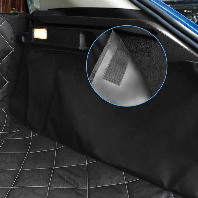 RBSC Home Dog Car Back Seat Cover 40 Inches Waterproof Cargo Liner for Dogs Heavy Duty and Nonslip Cargo Cover for Trucks