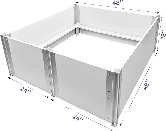 Whelping Box for Dogs Birthing Aluminum Alloy and 48"x48"x18")