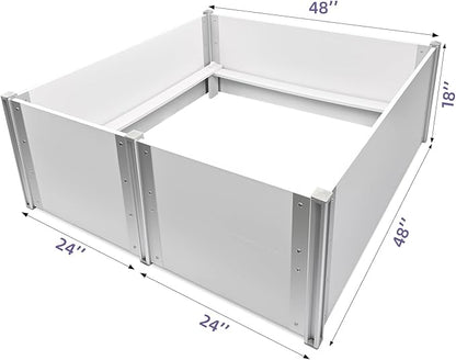 Whelping Box for Dogs Birthing Aluminum Alloy and 48"x48"x18")