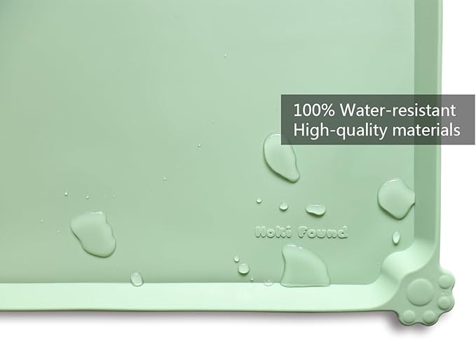 Hoki Found Large Silicone Pet Food Mats Tray