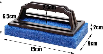 2 Pcs Square Large Area Fish Tank Cleaning Brushs Aquarium Fish Tank Cleaning Brushs Glass Algae Scraper Cleaners for Aquarium Kitchen etc