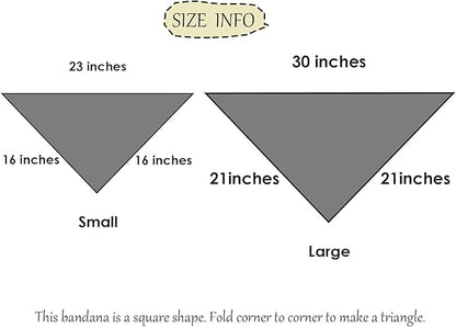 Bubblepup Plaid Dog Bandana 1PC Square