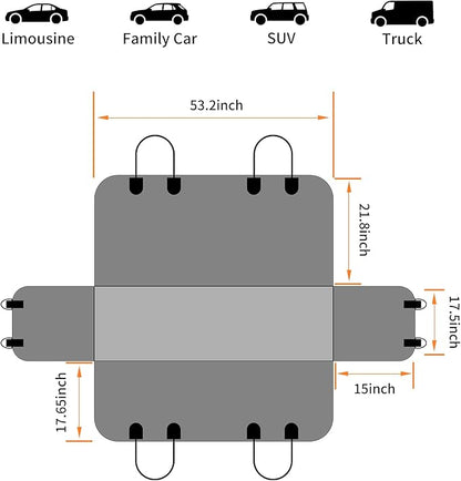 PINPON Dog Seat Cover for Back Seat