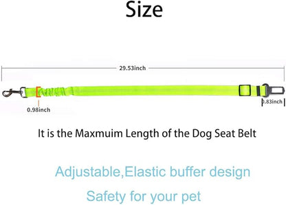 Pet Safety Belt Dog Seat Belt Adjustable 360°