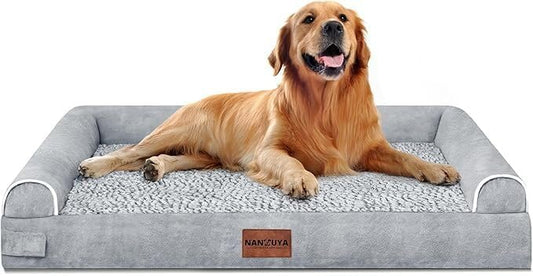 Large Dog Bed Orthopedic Washable: Beds Bolster XL