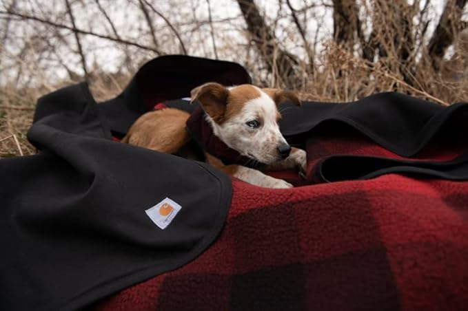 Carhartt Firm Duck Sherpa-Lined Throw Blanket