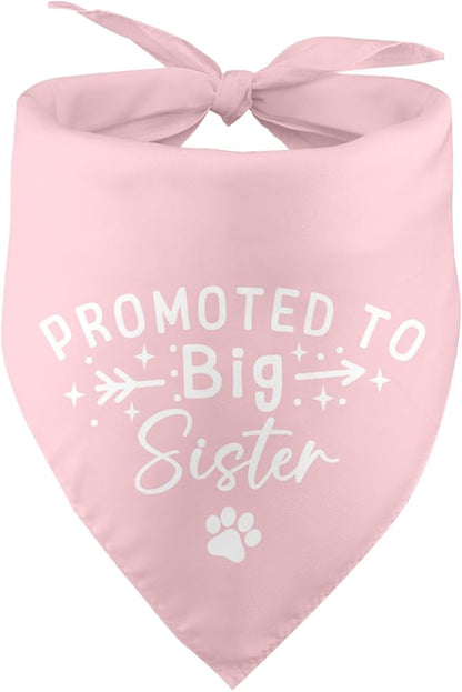 Promoted to Big Sister Dog Bandana Pregnancy Announcement