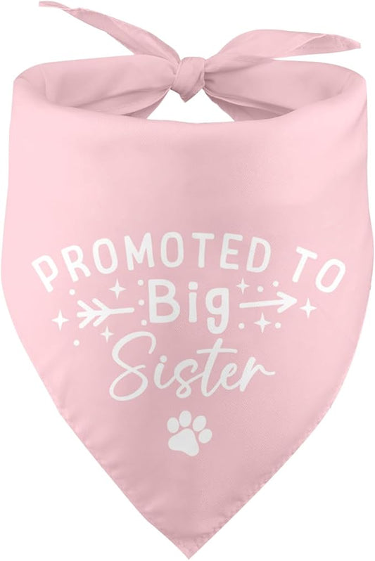 Promoted to Big Sister Dog Bandana Pregnancy Announcement