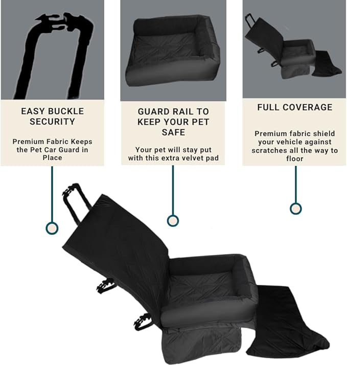 Formosa Covers Deluxe Waterproof Car Seat Dog Bed PetGuard Cover 21" W 72" L,