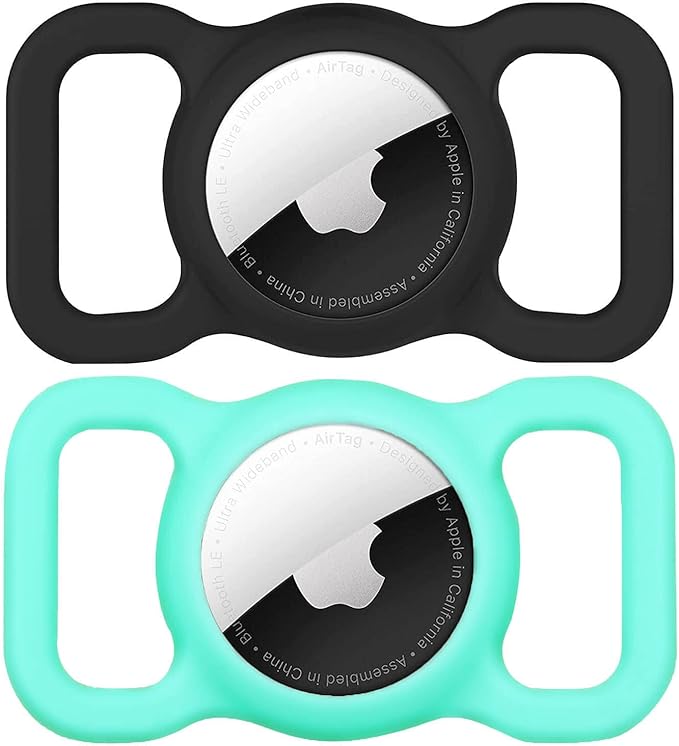 Air Tags-2 Pack Airtag Dog Collar Holder SWINCHO 1-3cm Width