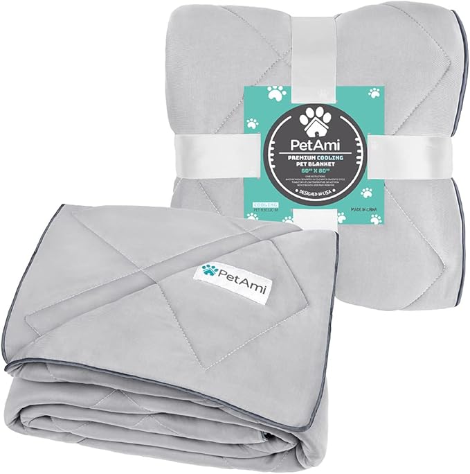 PetAmi Premium Cooling Dog Blanket 90x90, Light