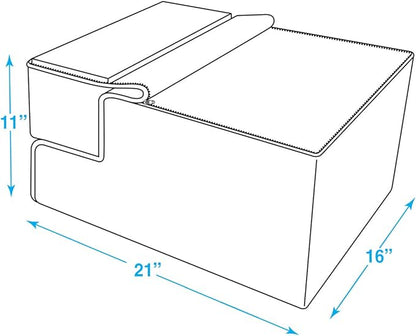 Best Pet Supplies Foldable Foam Pet Steps for Small Dogs & Cats 3-Step (H: 16.5")