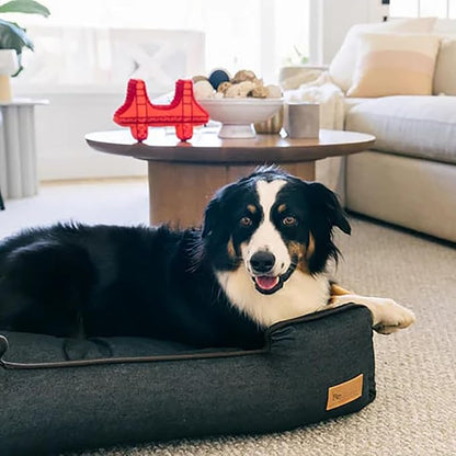 P.L.A.Y. Pet Lifestyle and You Denim Brown Lounge Bed for Dogs