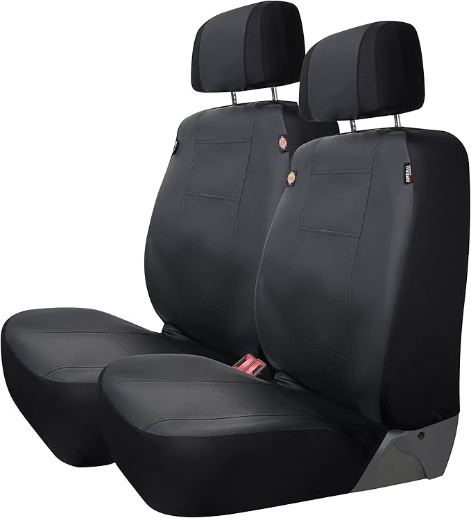 DICKIES® 2-Piece Deluxe Vegan Leather Seat Covers