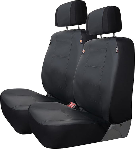DICKIES® 2-Piece Deluxe Vegan Leather Seat Covers
