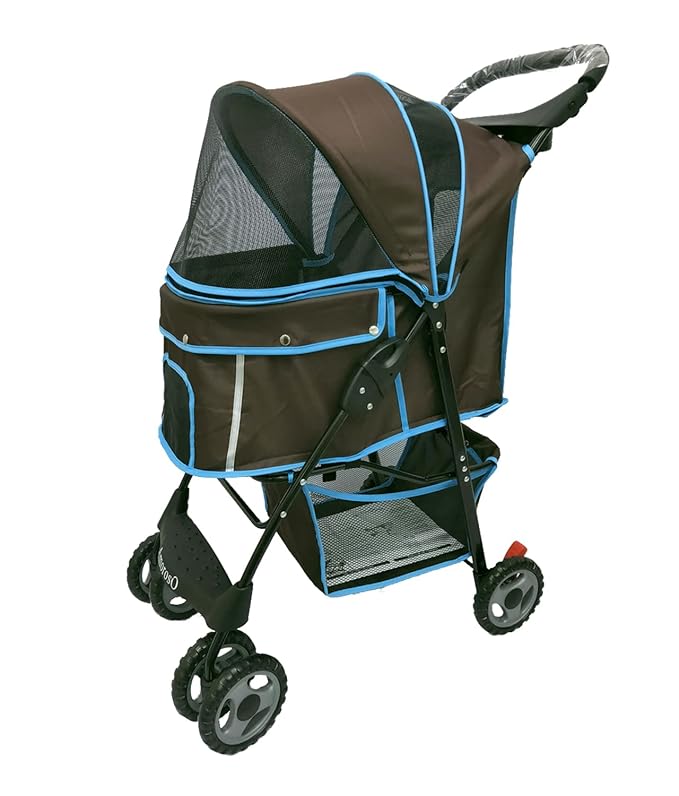 AmorosO 4 Wheels Pet Convenient Stroller