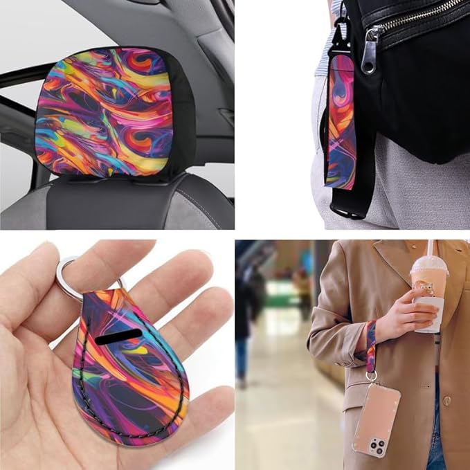 Splashing Graffiti 13 PCS Car Seat Cover Spiral