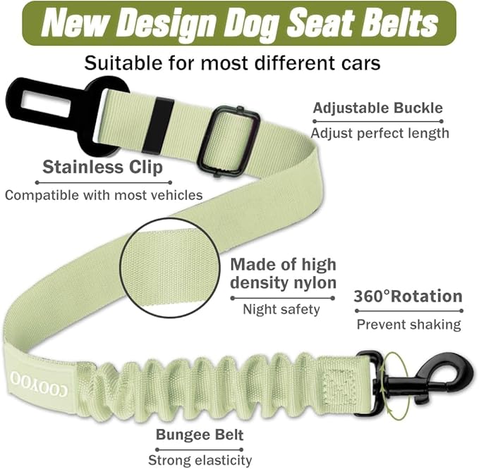 COOYOO Dog Seat Belt