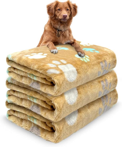 Dog Blankets Washable 3 Pack 41" x 31", Fuzzy 41 in 31 in
