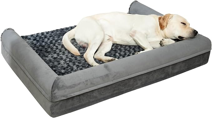 MIHIKK Orthopedic Dog Bed for Extra Large Dogs 44x32x7 Inch