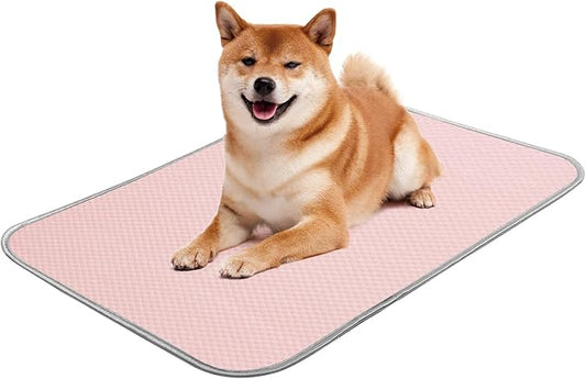 Summer Dog Cooling Mat Washable Ice Silk Self Cool Pad for Small Medium Large Dogs and Cats 27x22in)