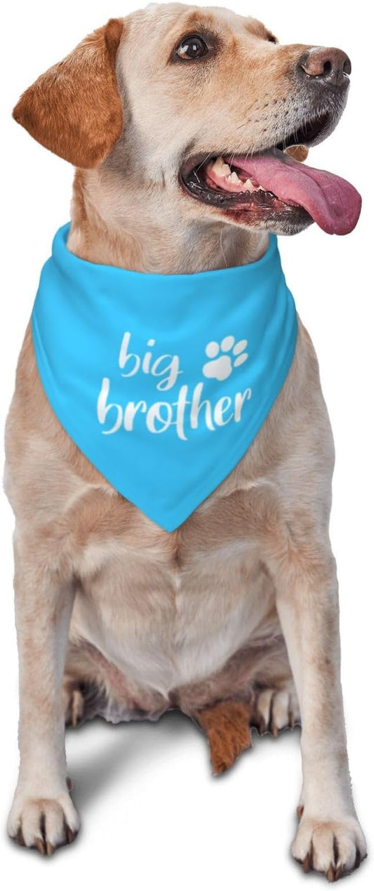 Big Brother Gender Reveal Baby Announcement Dog Bandana