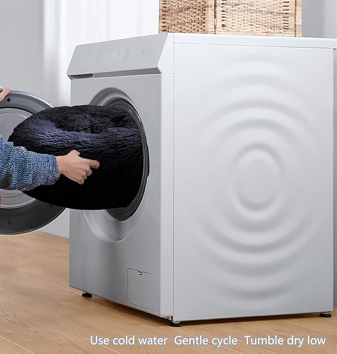 Black Dog Bed Washable 19 inches 10 lbs