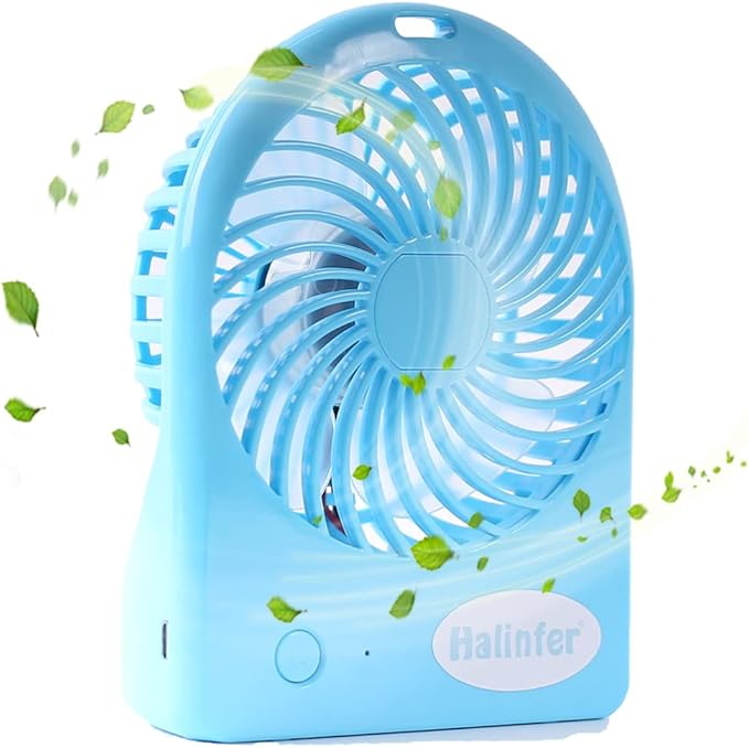 halinfer Portable Mini Fan for Cat Backpack Carrier, USB Rechargeable Battery Included Speed-Adjustable Fan for Pet Backpack