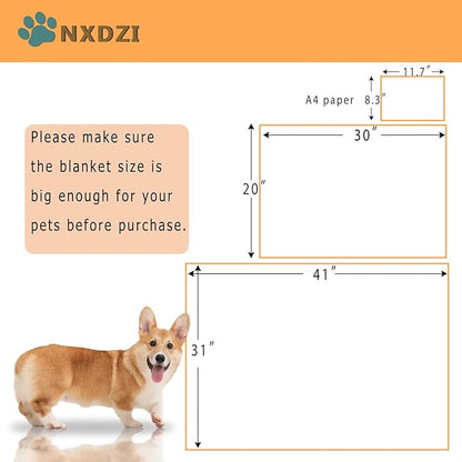 Dog Blankets Washable 3 Pack 41" x 31", Fuzzy 41 in 31 in