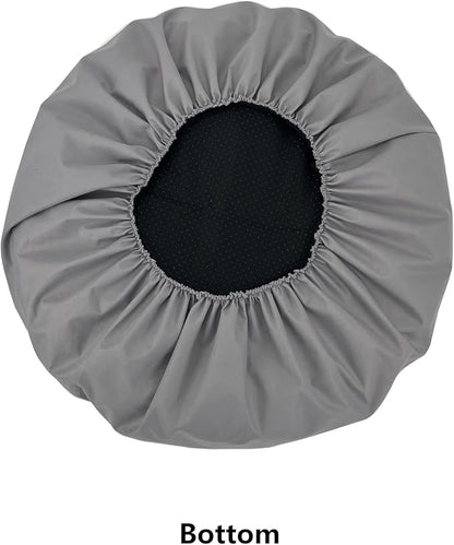 Waterproof Round Dog Bed Cover 27 Inch Light Grey