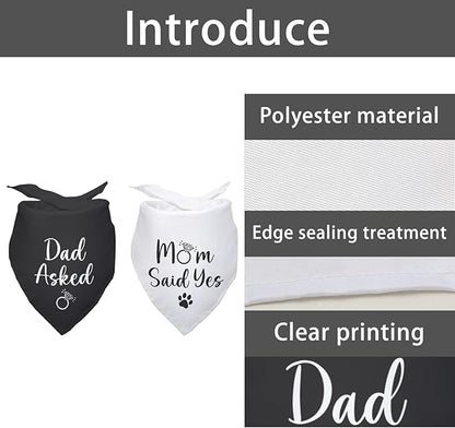 Dad Asked and Mom Said Yes Dog Bandana 2