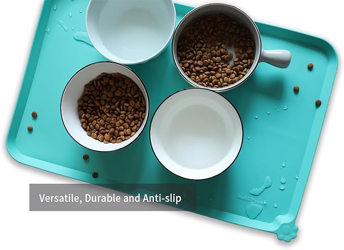 Hoki Found L Silicone Pet Food Mats Tray