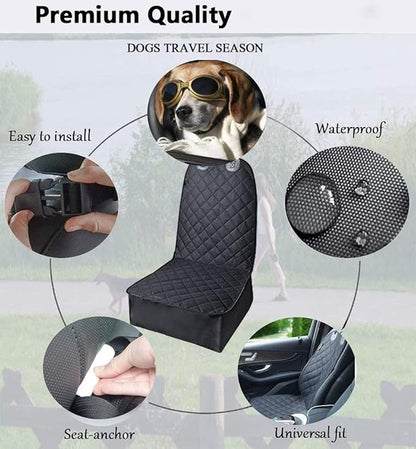 Front Pet Seat Cover Protector for Dogs Cats
