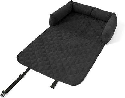 Quilted Car Seat Cover with Bolsters for Pets