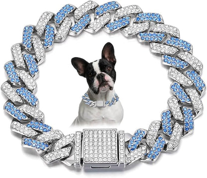 Chain Collar for Small Dogs Collar,15mm Wide (8 inch)