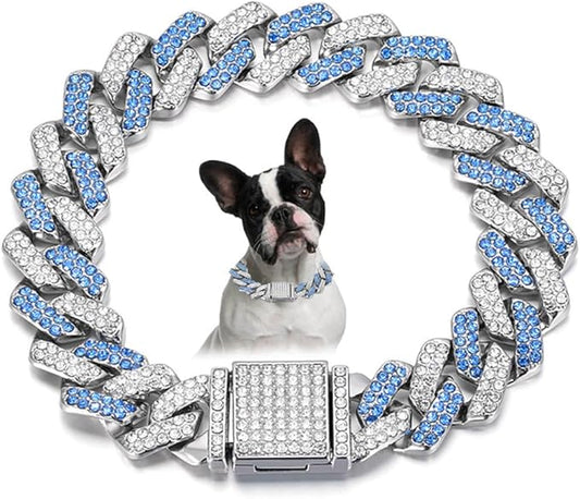 Chain Collar for Small Dogs Collar,15mm Wide (8 inch)