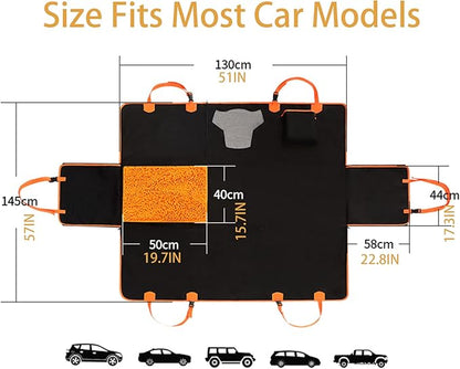 Dog Car Seat Comes with Detachable Sniffle Mat