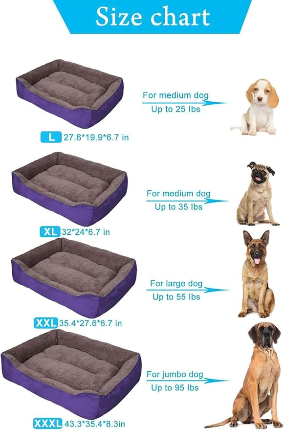 PUPPBUDD Dog Beds for Medium Dogs
