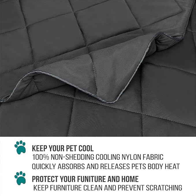 PetAmi Premium Cooling Dog Blanket 40x60, Grey