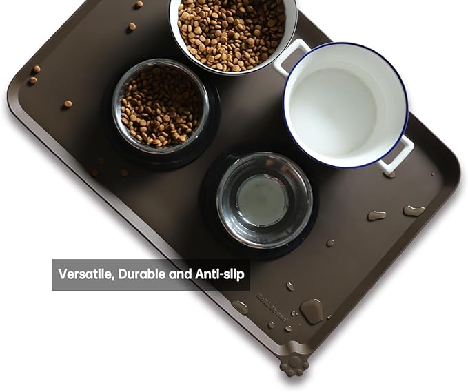 Hoki Found Large Silicone Pet Food Mats Tray