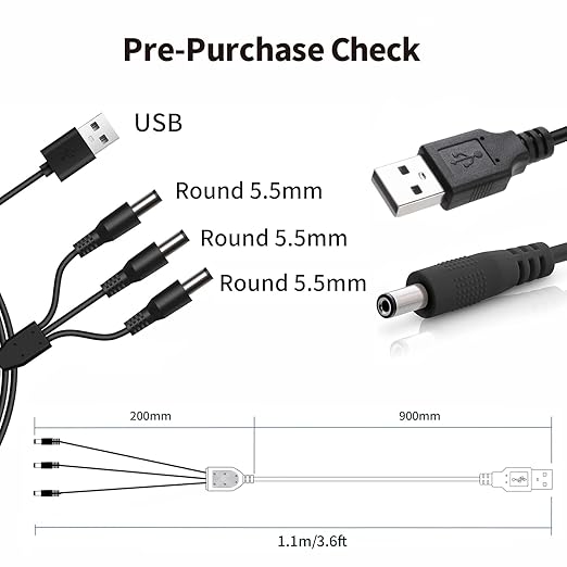 Universal Dog Shock Collar Charger Cable 12-in-1 Training