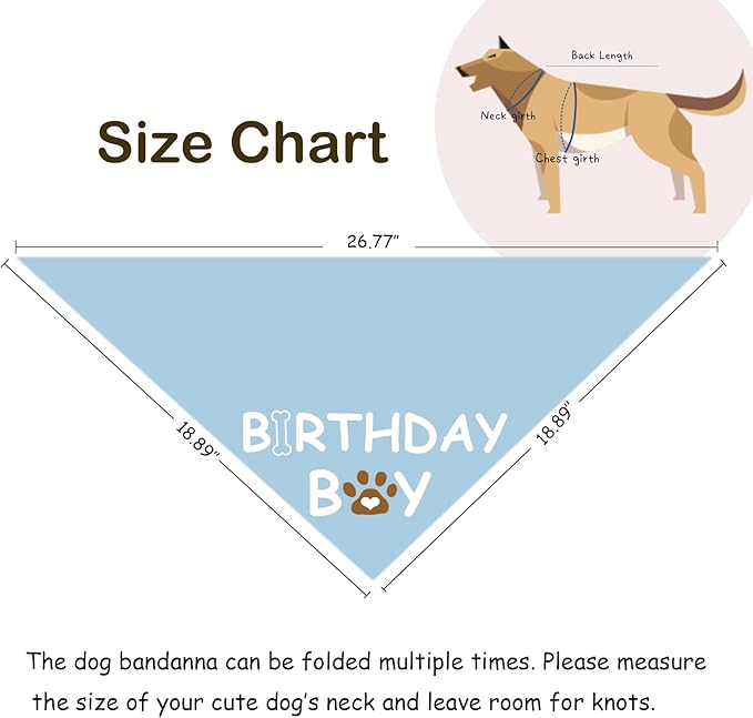 Dog Birthday Bandana Dog Birthday Boy Girl Dog